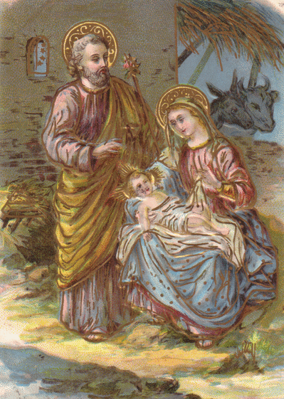Carte ancienne nativit&eacute;